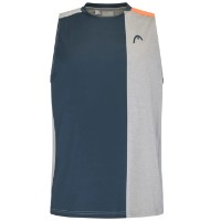 Мужская майка Head Padel Tank Top Men XL Grey/Navy/Orange
