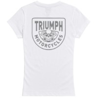 Женская футболка Triumph Piston Rich White (MTSS25142-S)