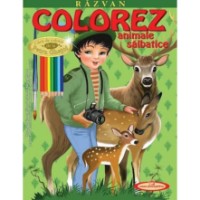 Carte de colorat pentru copii Casa Povestilor Colorez №10 Animale Salbatice