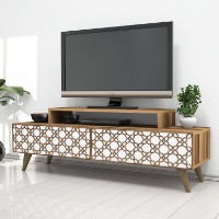 Comodă TV Hanah Home City Walnut White imaginea #1 — magazin online Desire.md