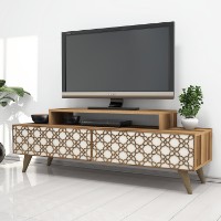 Comodă TV Hanah Home City Walnut Cream imaginea #1 — magazin online Desire.md