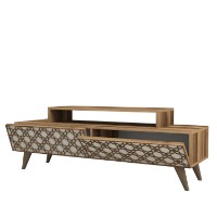Comodă TV Hanah Home City Walnut Cream imaginea #4 — magazin online Desire.md