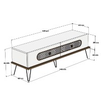 Comodă TV Hanah Home Ekol Oak imaginea #5 — magazin online Desire.md