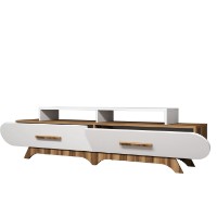 Comodă TV Hanah Home Flora Walnut White imaginea #4 — magazin online Desire.md