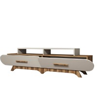 Comodă TV Hanah Home Flora Walnut Cream imaginea #4 — magazin online Desire.md