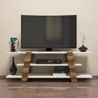Comodă TV Hanah Home Flower Walnut Cream imaginea #2 — magazin online Desire.md