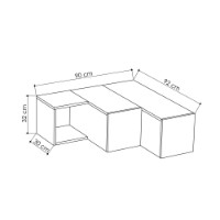 Comodă TV Hanah Home Compact Anthracite Light Mocha imaginea #4 — magazin online Desire.md