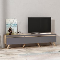 Comodă TV Hanah Home Amsterdam Anthracite imaginea #2 — magazin online Desire.md