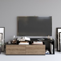 Comodă TV Hanah Home Nexera Black Walnut imaginea #2 — magazin online Desire.md