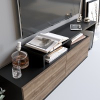 Comodă TV Hanah Home Nexera Black Walnut imaginea #3 — magazin online Desire.md