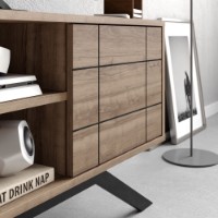 Comodă TV Hanah Home North Black Walnut imaginea #3 — magazin online Desire.md