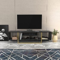 Comodă TV Hanah Home Asal 150 Black Gold