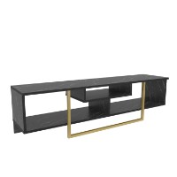 Comodă TV Hanah Home Asal 150 Black Gold imaginea #5 — magazin online Desire.md