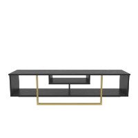 Comodă TV Hanah Home Asal 150 Black Gold imaginea #6 — magazin online Desire.md