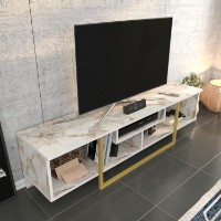 Comodă TV Hanah Home Asal 150 Gold Ephesus imaginea #4 — magazin online Desire.md