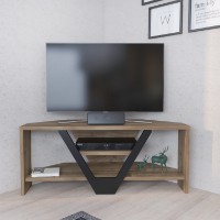 Comodă TV Hanah Home Karin Walnut Black