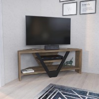 Comodă TV Hanah Home Karin Walnut Black imaginea #2 — magazin online Desire.md