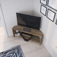 Comodă TV Hanah Home Karin Walnut Black imaginea #4 — magazin online Desire.md