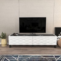 Comodă TV Hanah Home Lerze White Black