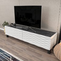 Comodă TV Hanah Home Lerze White Black imaginea #3 — magazin online Desire.md