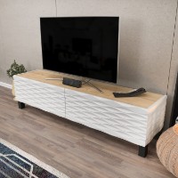 Comodă TV Hanah Home Lerze Sapphire White imaginea #3 — magazin online Desire.md