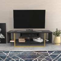 Comodă TV Hanah Home Asal 120 Black Gold imaginea #1 — magazin online Desire.md