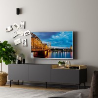 Comodă TV Hanah Home Mia Anthracite imaginea #3 — magazin online Desire.md