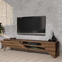 Comodă TV Hanah Home Beril 2 Walnut imaginea #2 — magazin online Desire.md