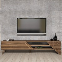 Comodă TV Hanah Home Beril 2 Walnut imaginea #3 — magazin online Desire.md