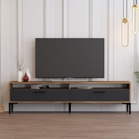 Comodă TV Hanah Home Istanbul 2 Walnut Anthracite