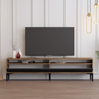 Comodă TV Hanah Home Istanbul 2 Walnut Anthracite imaginea #2 — magazin online Desire.md