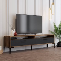 Comodă TV Hanah Home Istanbul 2 Walnut Anthracite imaginea #3 — magazin online Desire.md