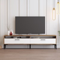 Comodă TV Hanah Home Istanbul 2 Walnut White
