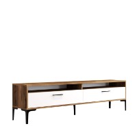 Comodă TV Hanah Home Istanbul 2 Walnut White imaginea #5 — magazin online Desire.md