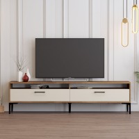 Comodă TV Hanah Home Istanbul 2 Walnut Cream