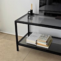 Comodă TV Hanah Home Basic Dark Grey Black imaginea #4 — magazin online Desire.md