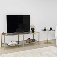 Comodă TV Hanah Home Basic Dark Grey Gold imaginea #3 — magazin online Desire.md