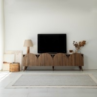 Тумба под ТВ Hanah Home Mesta Walnut v2 фото №2 — интернет-магазин Desire.md