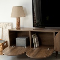 Тумба под ТВ Hanah Home Mesta Walnut v2 фото №6 — интернет-магазин Desire.md