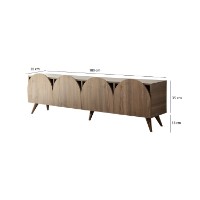 Тумба под ТВ Hanah Home Mesta Walnut v2 фото №8 — интернет-магазин Desire.md