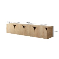 Comodă TV Hanah Home Mesta Sapphire Oak imaginea #7 — magazin online Desire.md