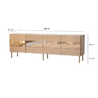 Comodă TV Hanah Home Leon Bronze Gold imaginea #7 — magazin online Desire.md