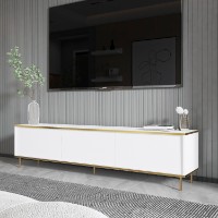 Comodă TV Hanah Home Imaj White Gold