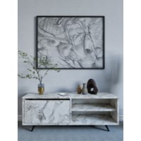 Comodă TV Hanah Home Maku Ephesus Marble imaginea #1 — magazin online Desire.md