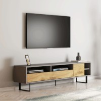 Comodă TV Hanah Home Luga Grey Oak imaginea #2 — magazin online Desire.md