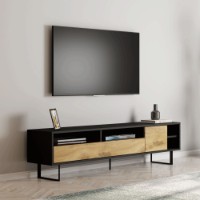 Comodă TV Hanah Home Luga Black Oak imaginea #2 — magazin online Desire.md