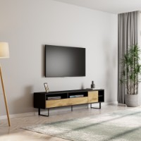 Comodă TV Hanah Home Luga Black Oak imaginea #4 — magazin online Desire.md