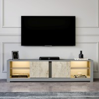 Comodă TV Hanah Home Aydos Grey Travertine imaginea #2 — magazin online Desire.md