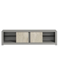 Comodă TV Hanah Home Aydos Grey Travertine imaginea #5 — magazin online Desire.md
