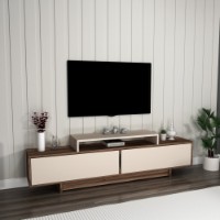Comodă TV Hanah Home Grasyas Light Walnut Beige imaginea #2 — magazin online Desire.md